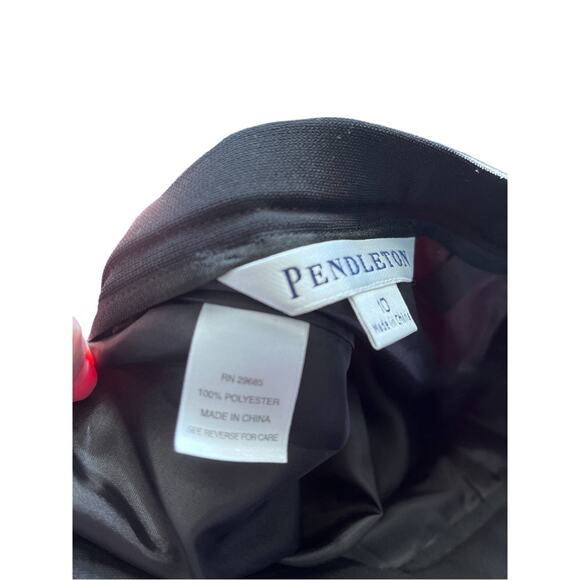 Pendleton Womens Black A-Line Career Skirt Size 10 - Picture 5 of 5